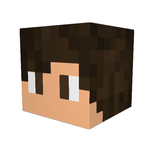 ZudexxPvP Minecraft avatar head, 3D render