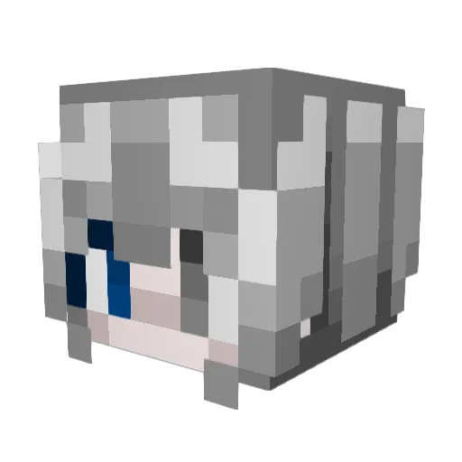 Zue_Drift6uc_XD Minecraft avatar head, 3D render
