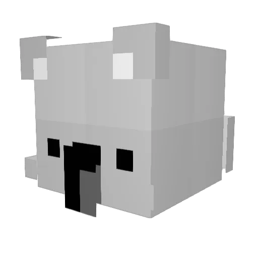 Zue_Starjk2_XD Minecraft avatar head, 3D render