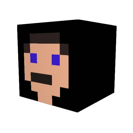 Zueirolk77 Minecraft avatar head, 3D render