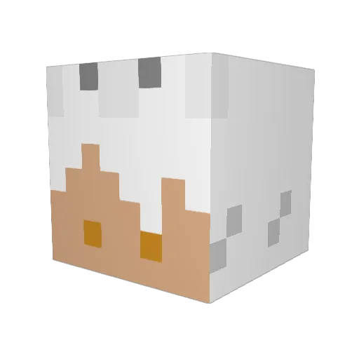 Zues40 Minecraft avatar head, 3D render