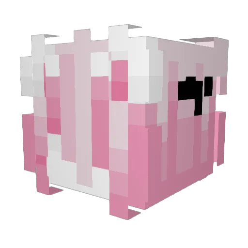 Zufcx Minecraft avatar head, 3D render