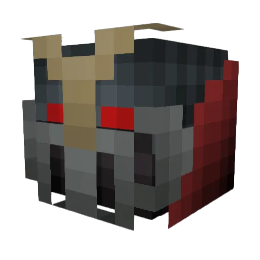 Zufeng100 Minecraft avatar head, 3D render