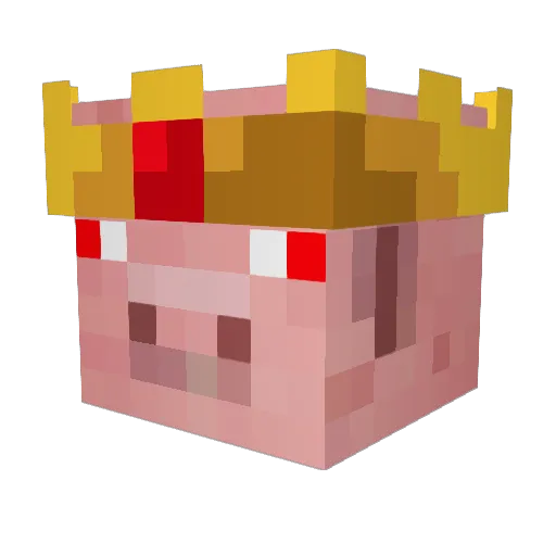 Zufxx Minecraft avatar head, 3D render