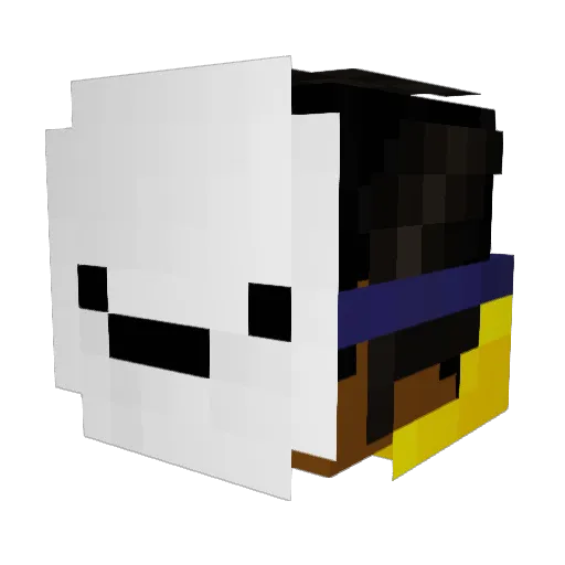 Zug_Ompa Minecraft avatar head, 3D render