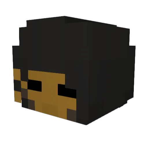 Zuggis Minecraft avatar head, 3D render
