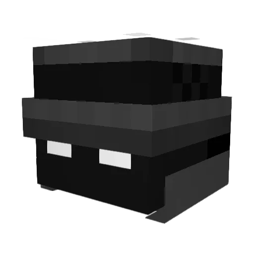 Zugoo_ Minecraft avatar head, 3D render