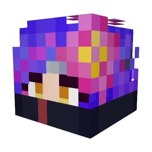 Zuh03x Minecraft avatar head, 3D render
