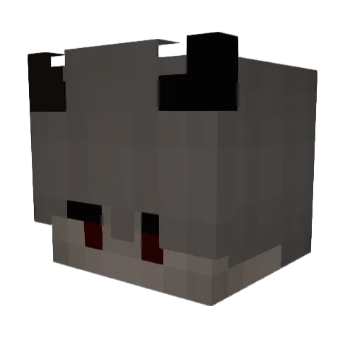 Zuhnik Minecraft avatar head, 3D render