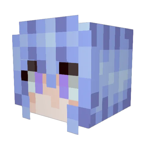 ZuiM Minecraft avatar head, 3D render