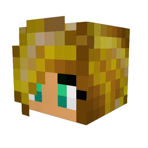 Zuii80 Minecraft avatar head, 3D render