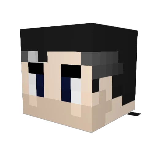 Zuiia Minecraft avatar head, 3D render