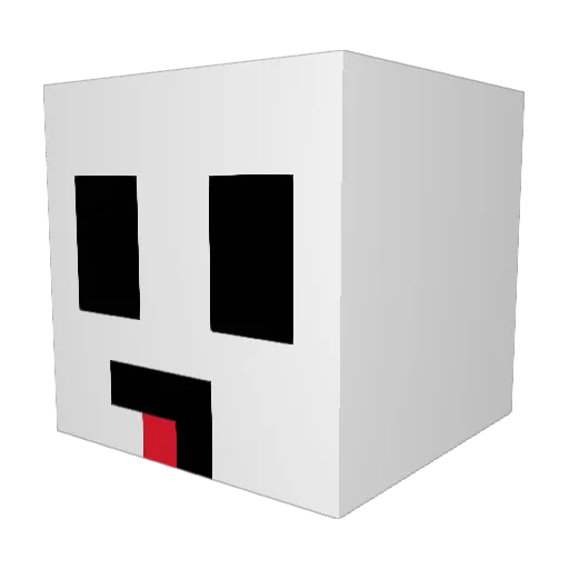 ZuiqVang Minecraft avatar head, 3D render