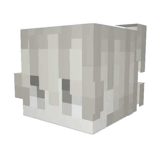 Zukenito Minecraft avatar head, 3D render