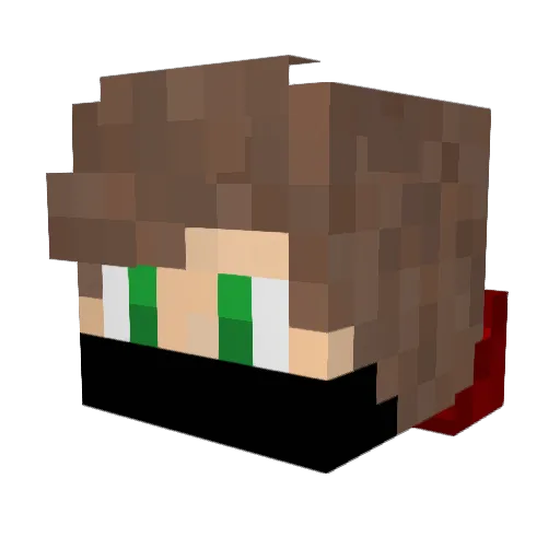 Zuki_111 Minecraft avatar head, 3D render