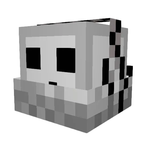ZukoAlpha Minecraft avatar head, 3D render