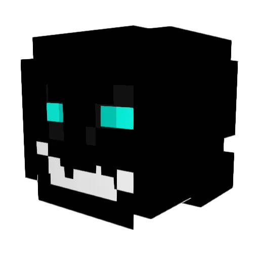 Zukro Minecraft avatar head, 3D render