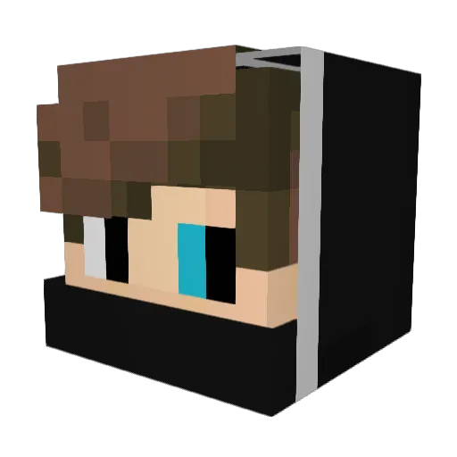 Zukt_BK Minecraft avatar head, 3D render