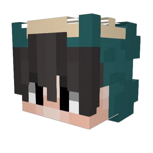 Zukun179 Minecraft avatar head, 3D render
