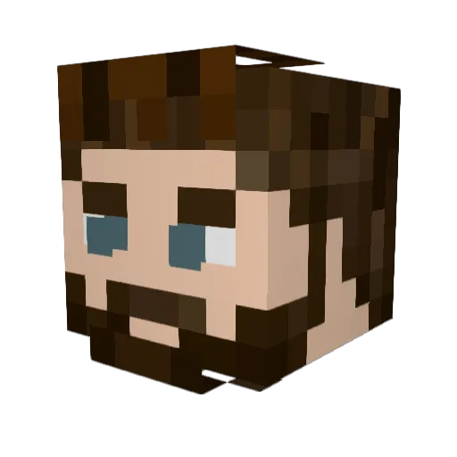 Zukuto2001 Minecraft avatar head, 3D render