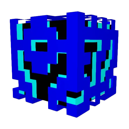 Zukxos Minecraft avatar head, 3D render