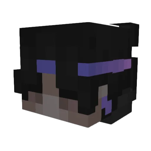 Zukyo_ Minecraft avatar head, 3D render
