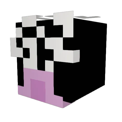 Zulark182 Minecraft avatar head, 3D render
