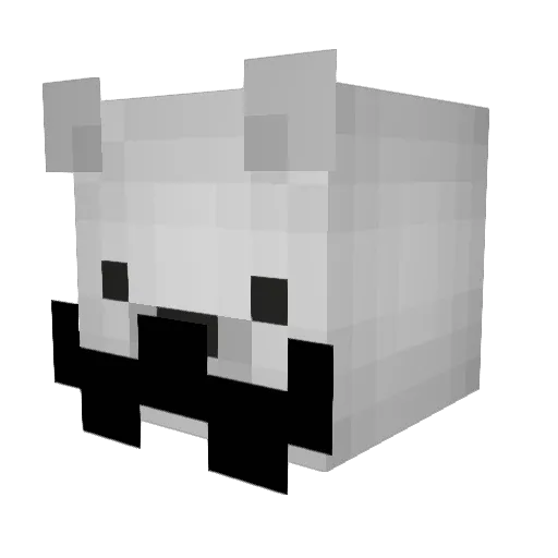 Zulfire Minecraft avatar head, 3D render