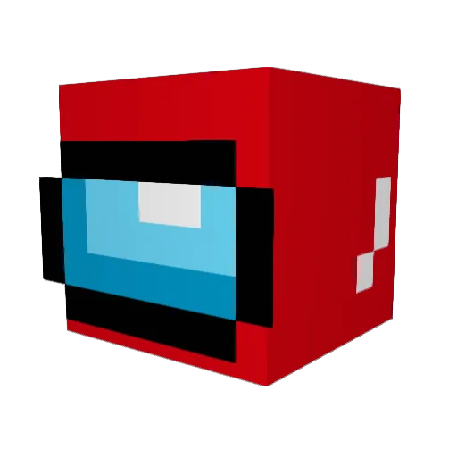 ZulieX Minecraft avatar head, 3D render