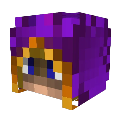 Zultahn Minecraft avatar head, 3D render