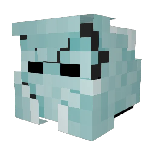 Zulu54 Minecraft avatar head, 3D render