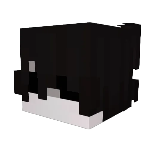 Zuluewe Minecraft avatar head, 3D render