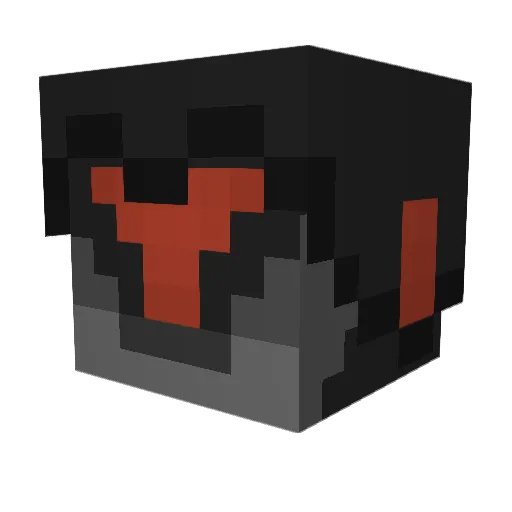 Zuluf Minecraft avatar head, 3D render