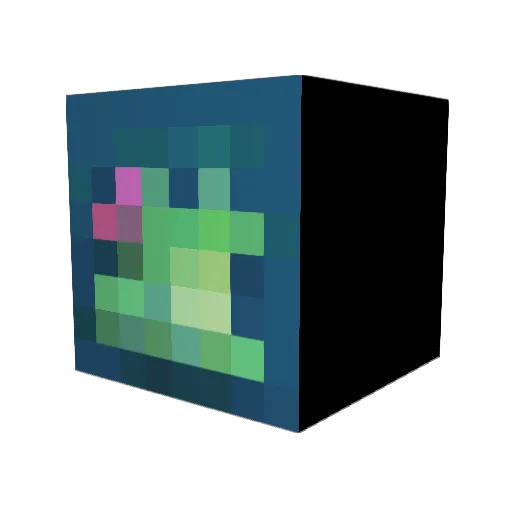 Zum_Creature Minecraft avatar head, 3D render