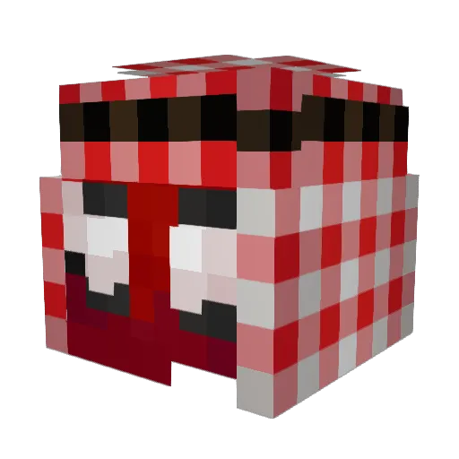 Zuma0 Minecraft avatar head, 3D render