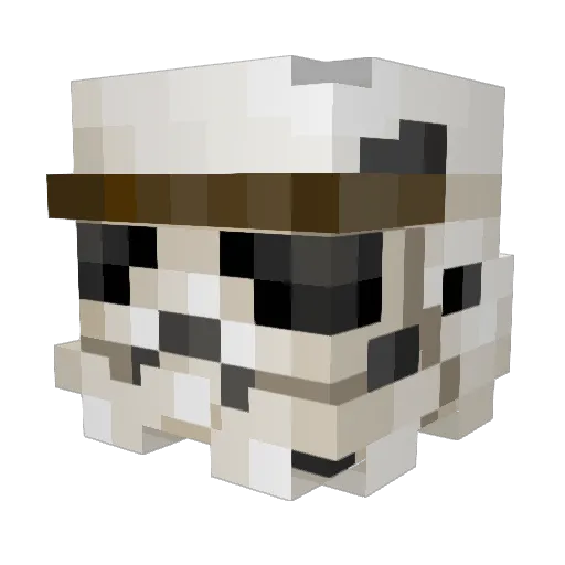 Zumicus Minecraft avatar head, 3D render