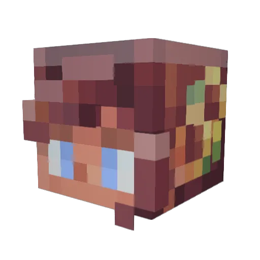 Zumix1 Minecraft avatar head, 3D render