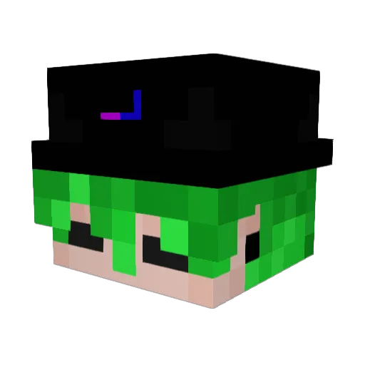 Zumlera_ATL2 Minecraft avatar head, 3D render