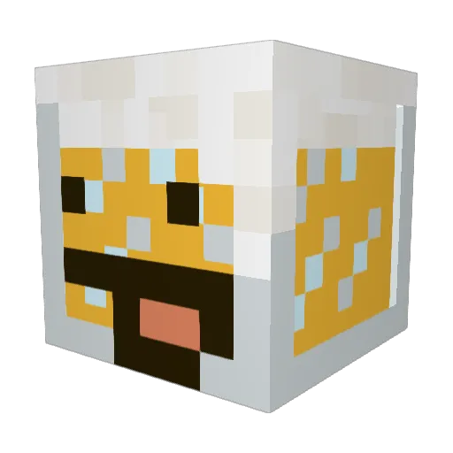 Zumo09 Minecraft avatar head, 3D render