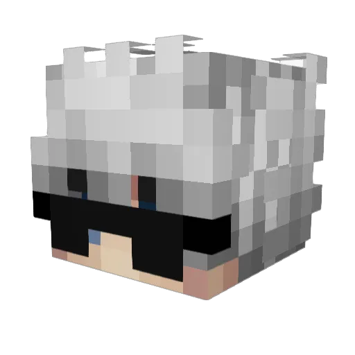 Zumrut Minecraft avatar head, 3D render