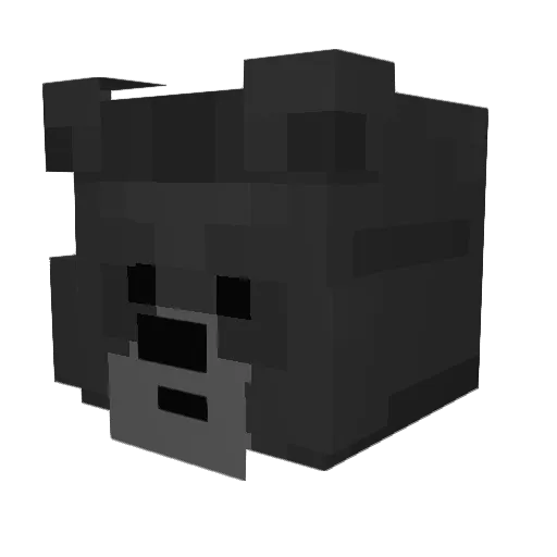 Zumvo Minecraft avatar head, 3D render
