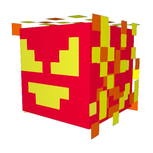 Zundy Minecraft avatar head, 3D render