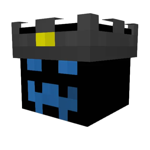 Zuperdude Minecraft avatar head, 3D render