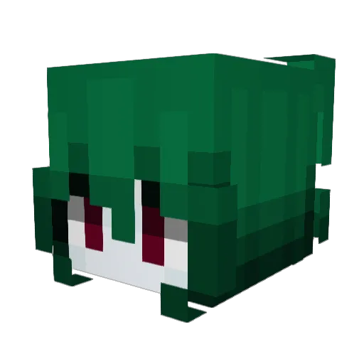 Zura_kill Minecraft avatar head, 3D render