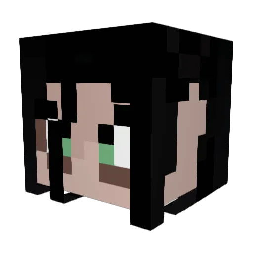 Zuramor Minecraft avatar head, 3D render