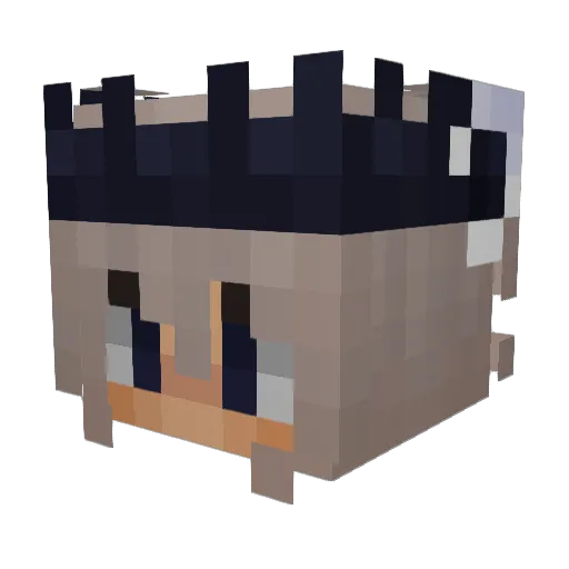 ZureMattie Minecraft avatar head, 3D render