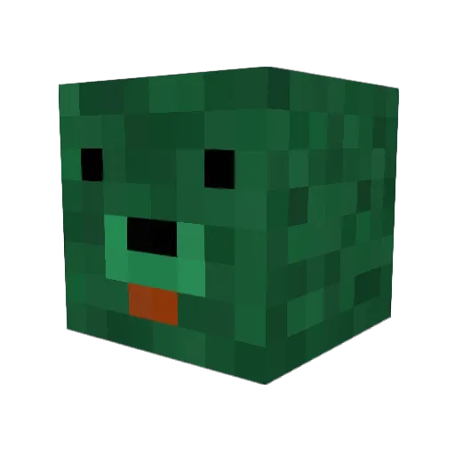 ZureMuxuenSua Minecraft avatar head, 3D render