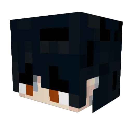 Zurexn Minecraft avatar head, 3D render