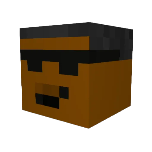 Zurg007 Minecraft avatar head, 3D render