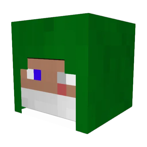 Zurg3000 Minecraft avatar head, 3D render